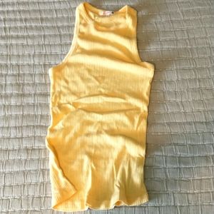 Sundry high neck tank in yellow flame, sz 3